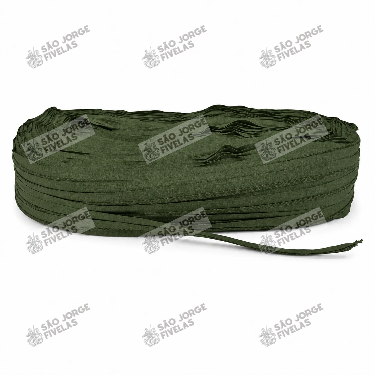 Zíper Verde Militar